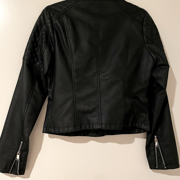 NWT Quilt While You’re Ahead Faux Leather Moto Jacket - Picture 5 of 6